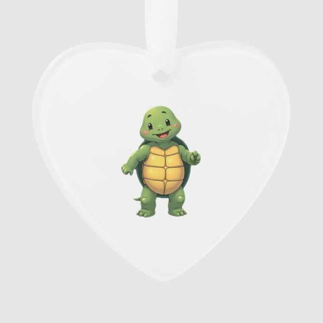 Cool Headless Turtle Halloween Costume _ Funny Laz Ornament (Front)