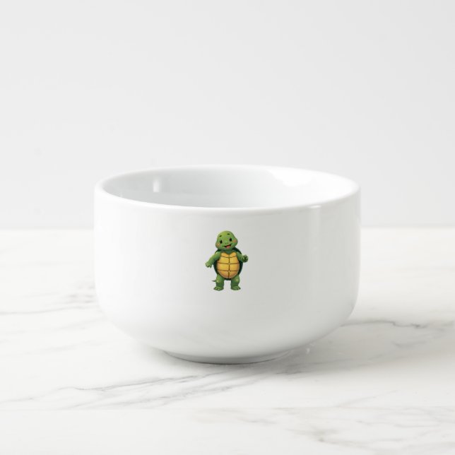 Cool Headless Turtle Halloween Costume _ Funny Laz Soup Mug (Front)