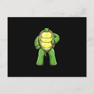 Cool Headless Turtle Halloween Costume  Funny Lazy Announcement Postcard