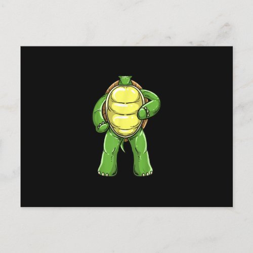 Cool Headless Turtle Halloween Costume  Funny Lazy Announcement Postcard