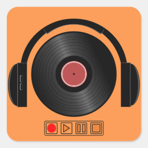 "Cool Headphones Sticker – Music Lover Decal"