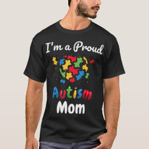 Cool Heart Puzzle Pieces Light It Up Blue for prou T-Shirt