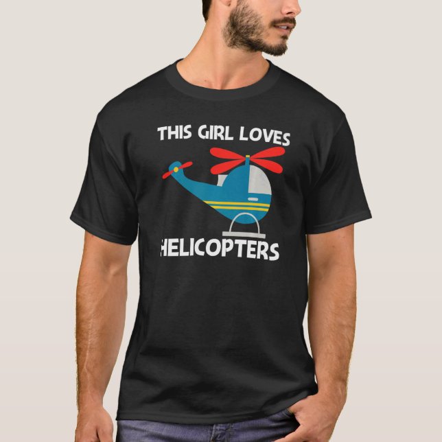 Cool Helicopter For Girls Mom Aircraft Aviation Pi T-Shirt (Front)