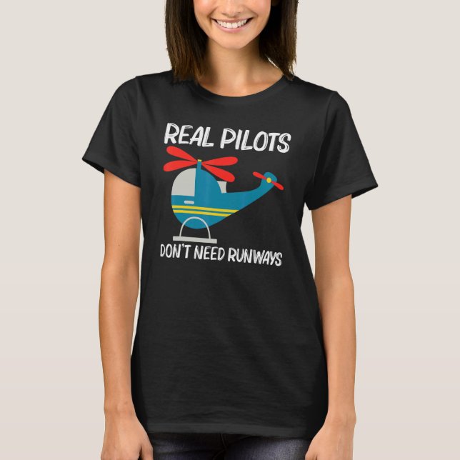 Cool Helicopter For Men Women Aircraft Aviation Pi T-Shirt (Front)