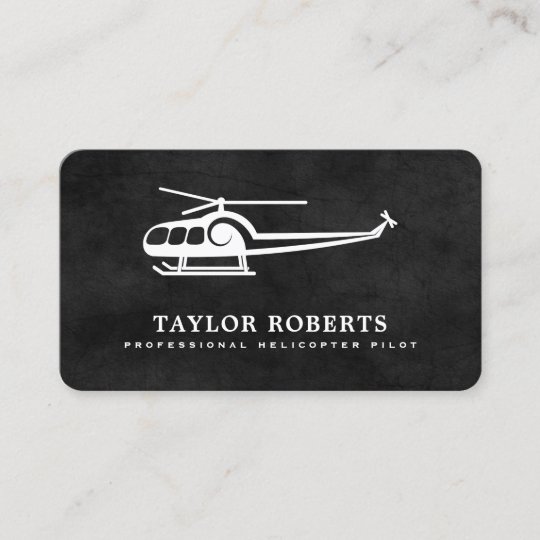 Cool Helicopter Pilot Trainer Flight Instructor Business Card Cool Helicopter Pilot Trainer Flight Instructor Business Card