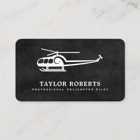 Cool Helicopter Pilot Trainer Flight Instructor Business Card