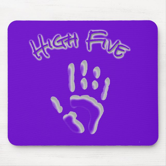 Cool High Five Hand Mouse Pad (Front)