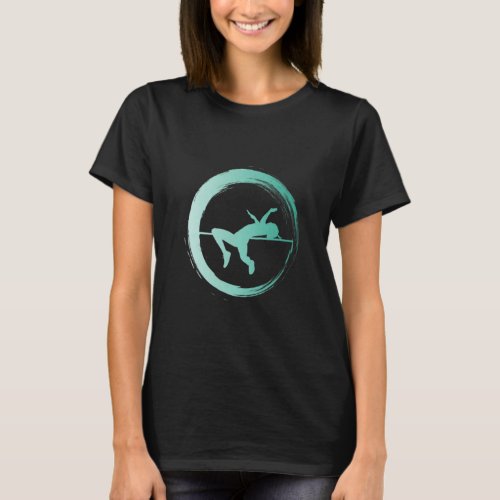 Cool high jump track and field Premium_6  T_Shirt