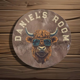 Cool Highland Cow   Outdoor Rug
