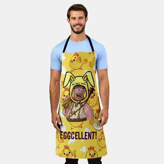 Cool HillBilly Grill Easter Denmark Apron! Apron (Worn)