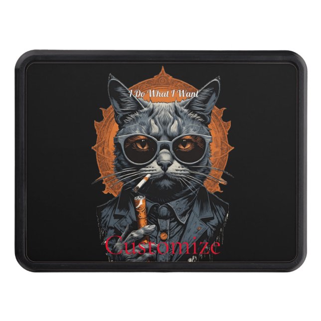 Cool Hip Cat Thunder_Cove Hitch Cover (Front)