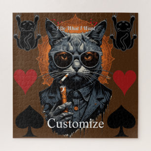 Cool Hip Cat Thunder_Cove Jigsaw Puzzle