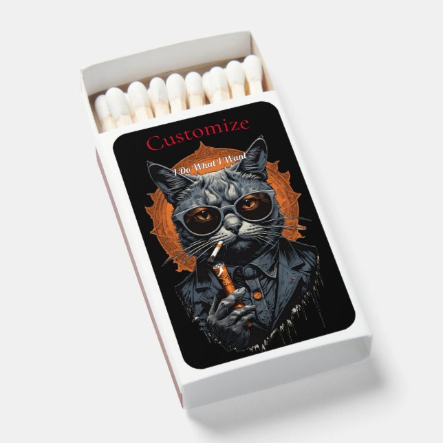 Cool Hip Cat Thunder_Cove Matchboxes (Front Open)
