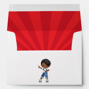 Cool Hip Hop African American Rap Boy Envelope