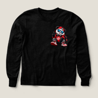 Cool Hip Hop Panda in Red HoodieUrban Swagger Pand Tri-Blend Shirts