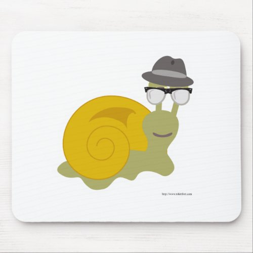 Cool Hip Snail Mouse Pad