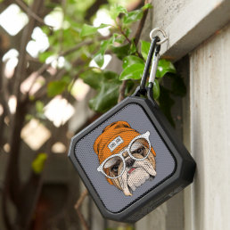 Cool Hipster Bulldog Bluetooth Speaker