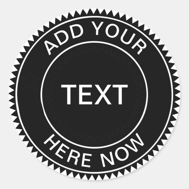 Cool Hipster Business Logo Sticker (Front)