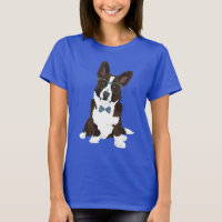 Cool Hipster Cardigan Welsh Corgi for Dog Lovers T-Shirt