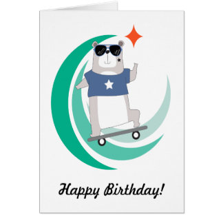 skateboarding birthday cards zazzle