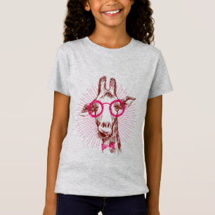 Cool Hipster Stylish Giraffe T-Shirt