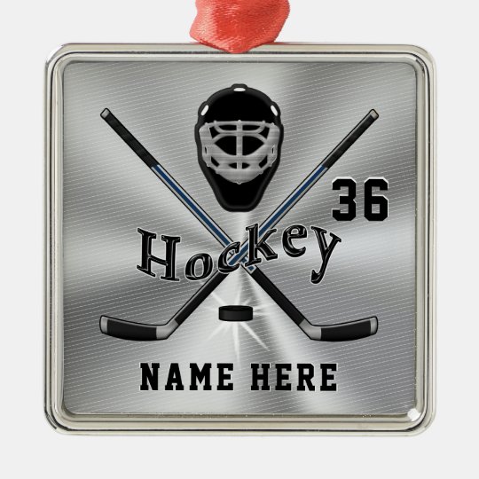 Cool Hockey Gifts Personalized Hockey Ornaments