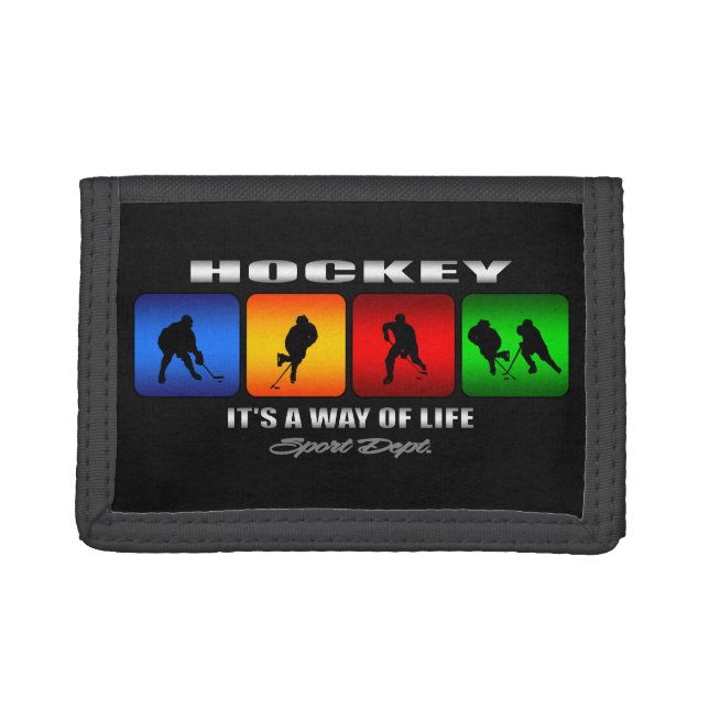 Cool Hockey It Is A Way Of Life Tri-fold Wallet (Front)