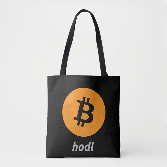 Cool 'Hodl' Bitcoin Tote Bag (Front)