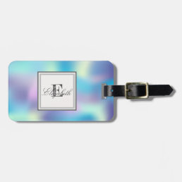 Cool Holographic, Monogram-Personalized Luggage Tag