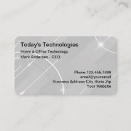 Cool Home And Office Technology Services Business Card at Zazzle