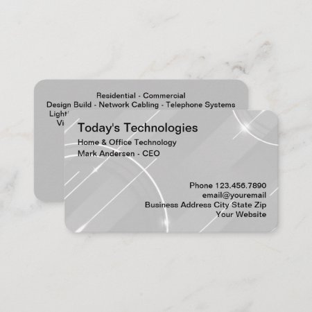 Cool Home And Office Technology Services Business Card
