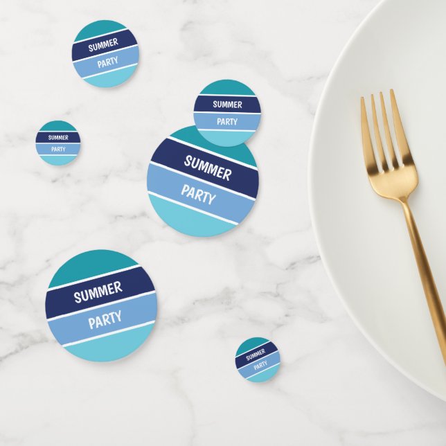 Cool Horizontal Striped Confetti (Group)