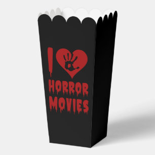 Cool horror movies word art favor boxes