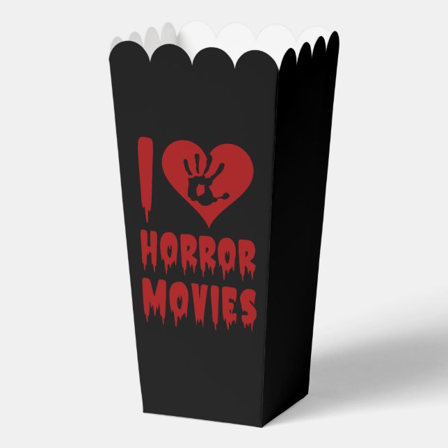 Cool horror movies word art  favor boxes (Front)