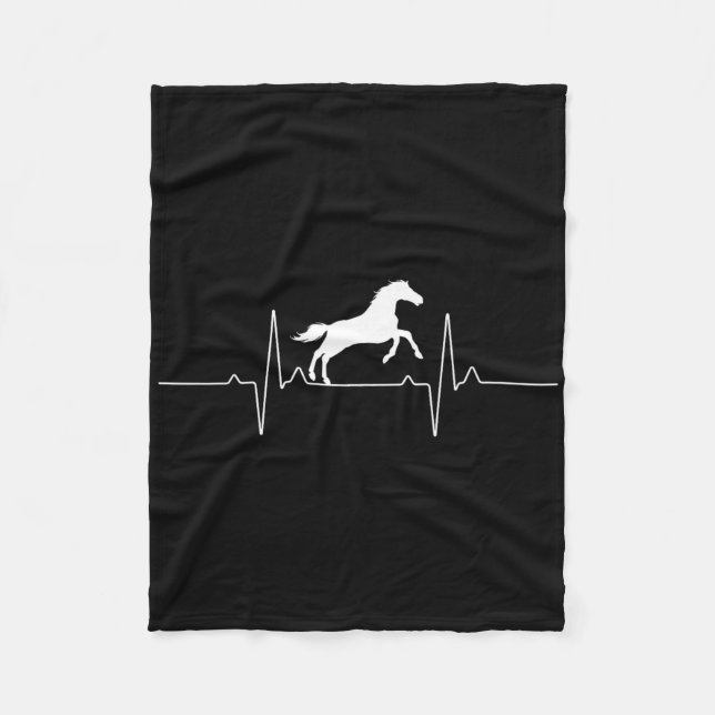 Cool Horse Design For Men Women Equestrian Horseba Fleece Blanket (Front)