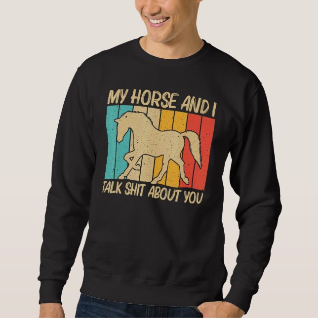 Cool Horse For Men Women Equestrian Horseback Ridi Sweatshirt (Front)