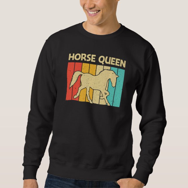 Cool Horse For Women Girls Equestrian Horseback Ri Sweatshirt (Front)
