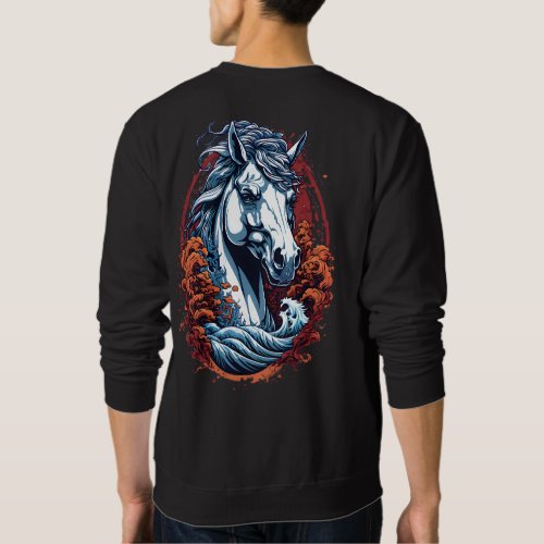 Cool horse illustration T_Shirt Sweatshirt