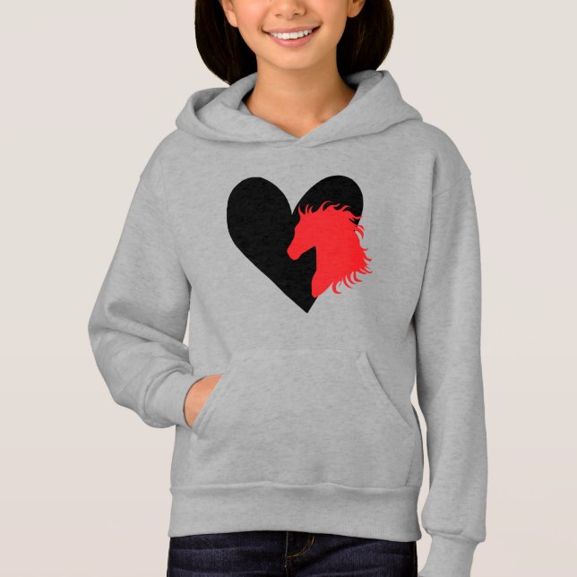 cool horse lovers kids unisex hoodie (Front)