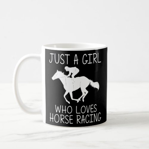 Cool Horse Racing For Girls Kids Horseback Riding  Coffee Mug