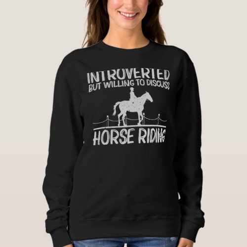 Cool Horse Riding For Men Women Equestrian Horseba Sweatshirt