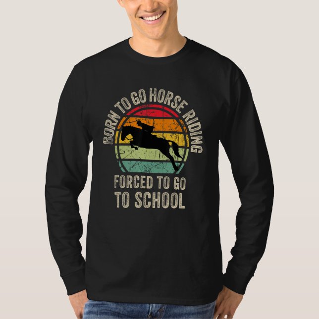 Cool Horse riding Graphic for Son Equestrianism T-Shirt (Front)