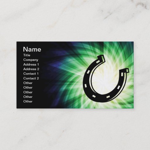 Customizable Cool Horseshoe Business Cards