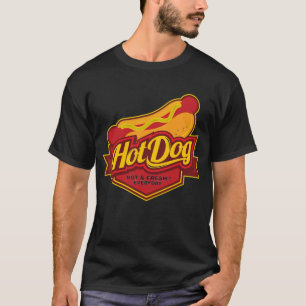 cool hot fresh hotdog word art T-Shirt