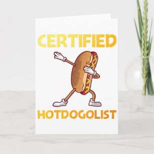 Cool Hotdog Outfit For Men Women Adult Hotdog Hot Card