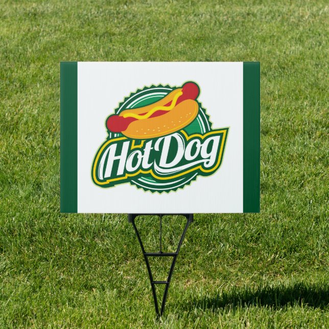 cool hotdog vendors food  sign (Insitu)
