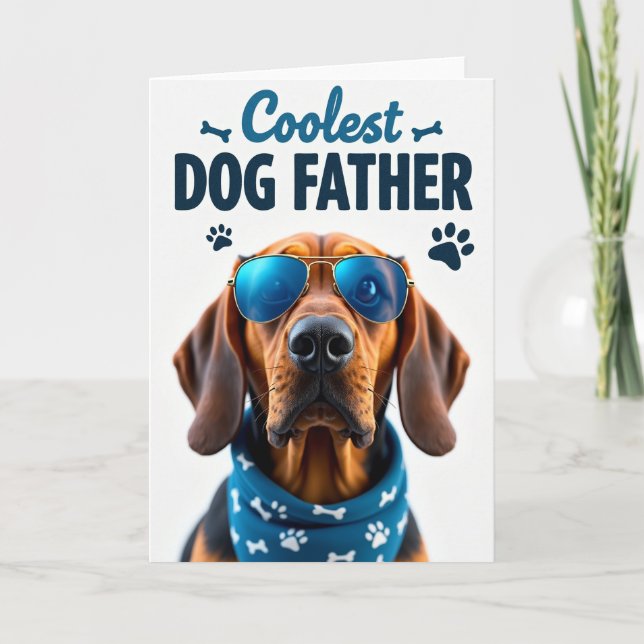 Cool Hound Fathers Day Card (Front)