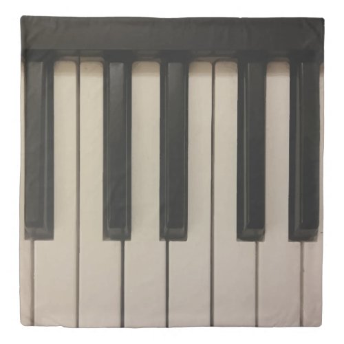 Cool Huge Piano Keys Photo Design Duvet Cover