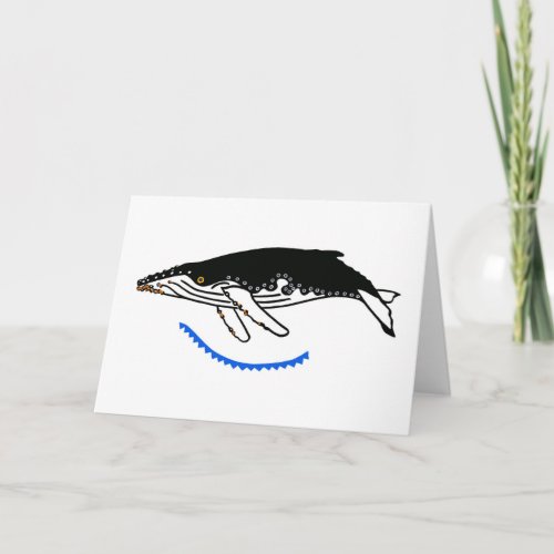 Cool Humpback WHALE _Conservation _ Nature _ Card