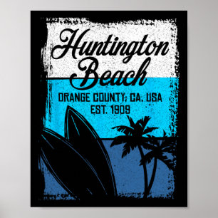 Cool Huntington Beach Surfing Competitions Men Wom Poster